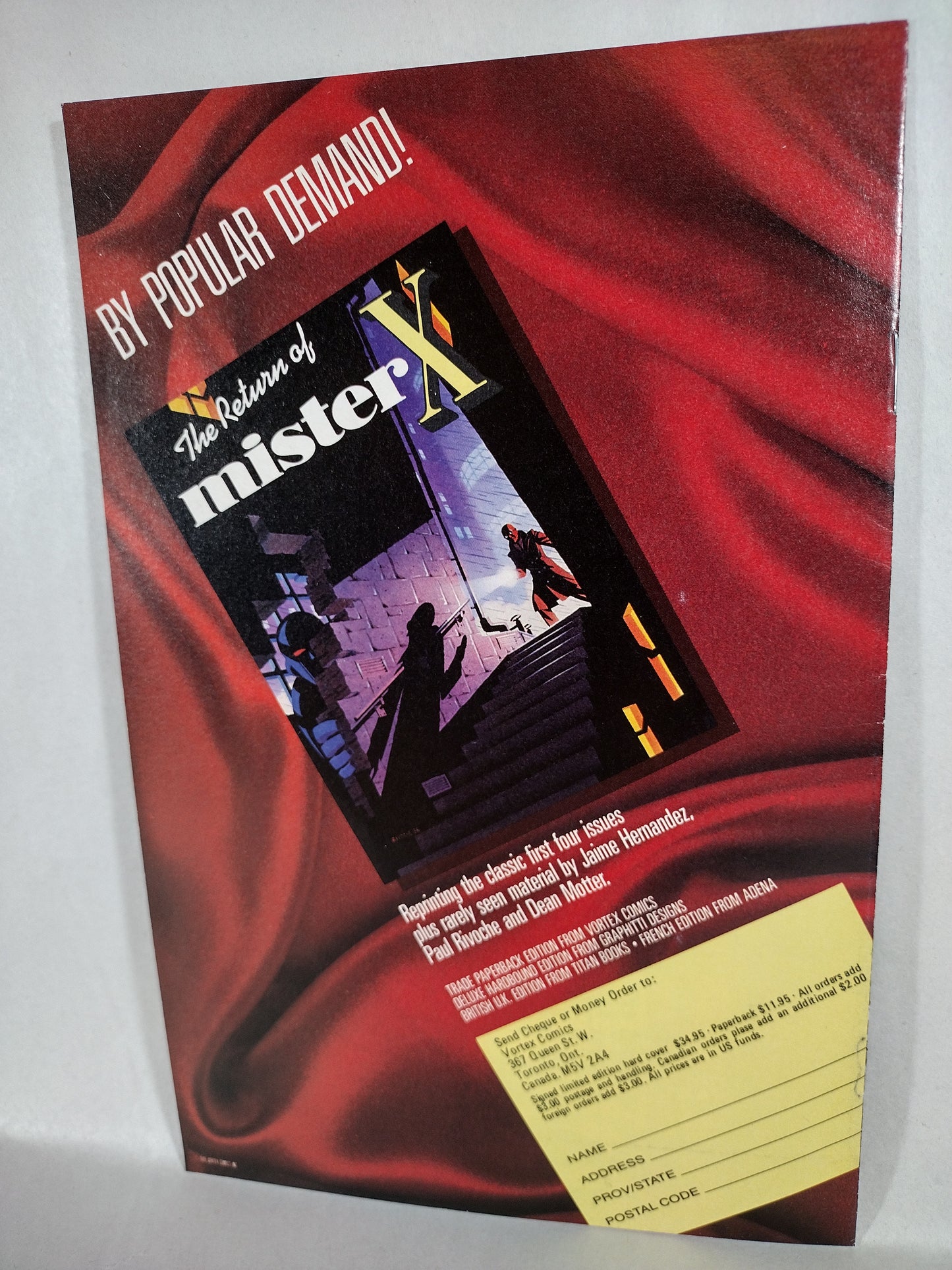 Black Kiss (1988) Vortex Comic Set #1 3-12 Signed Howard Chaykin Richard Ory