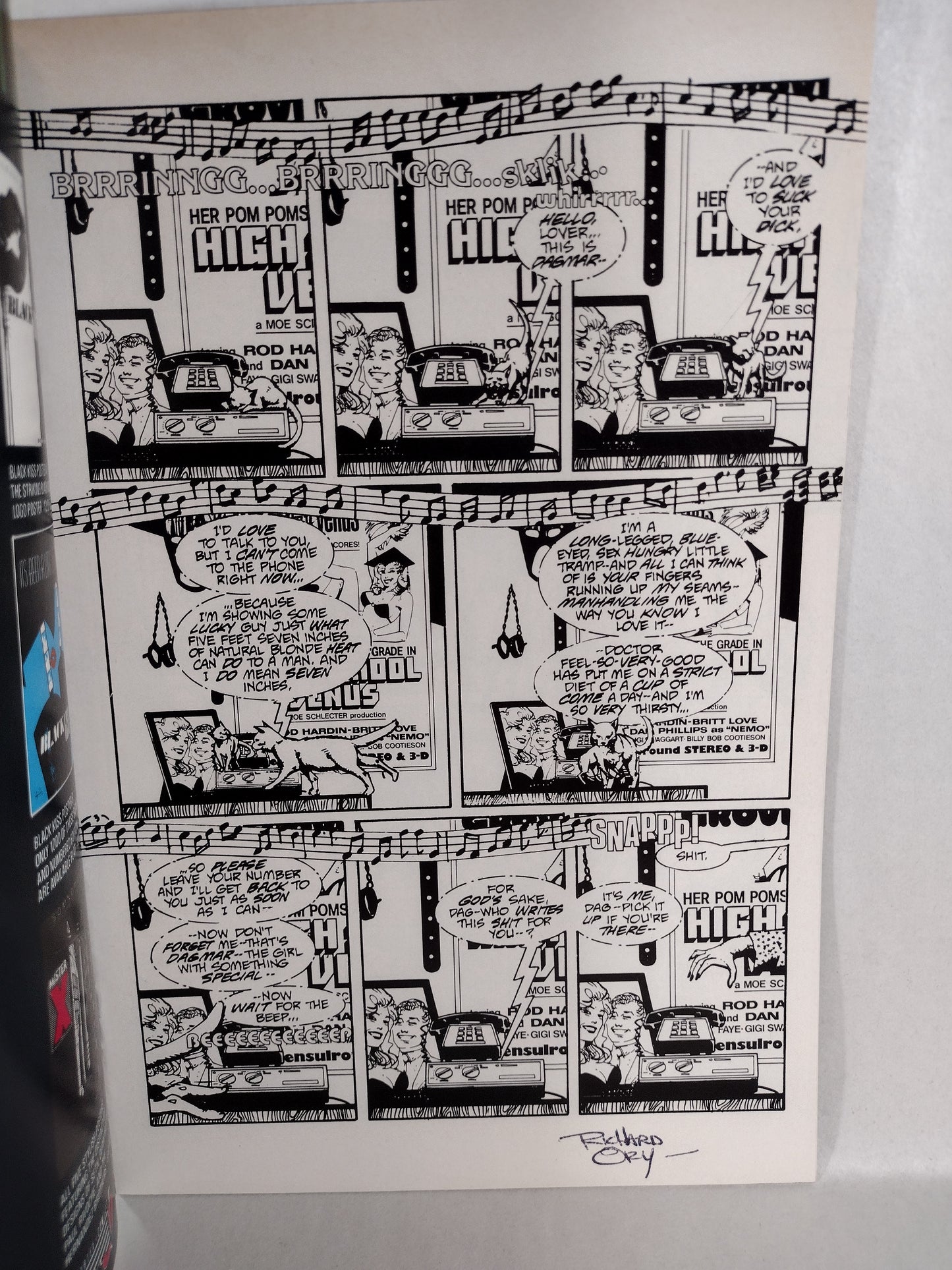 Black Kiss (1988) Vortex Comic Set #1 3-12 Signed Howard Chaykin Richard Ory