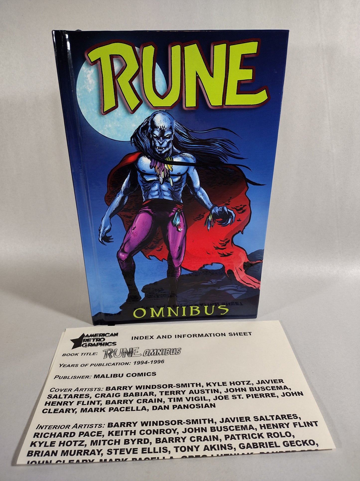 Barry Windsor-Smith's Rune (1994) Complete Malibu Comic Custom Bound Omnibus HC