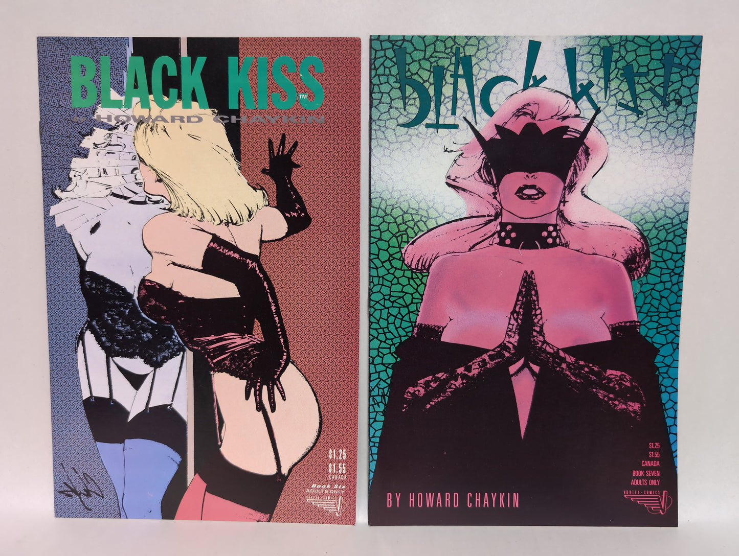 Black Kiss (1988) Complete Vortex Comic Set #1-12 Signed Howard Chaykin