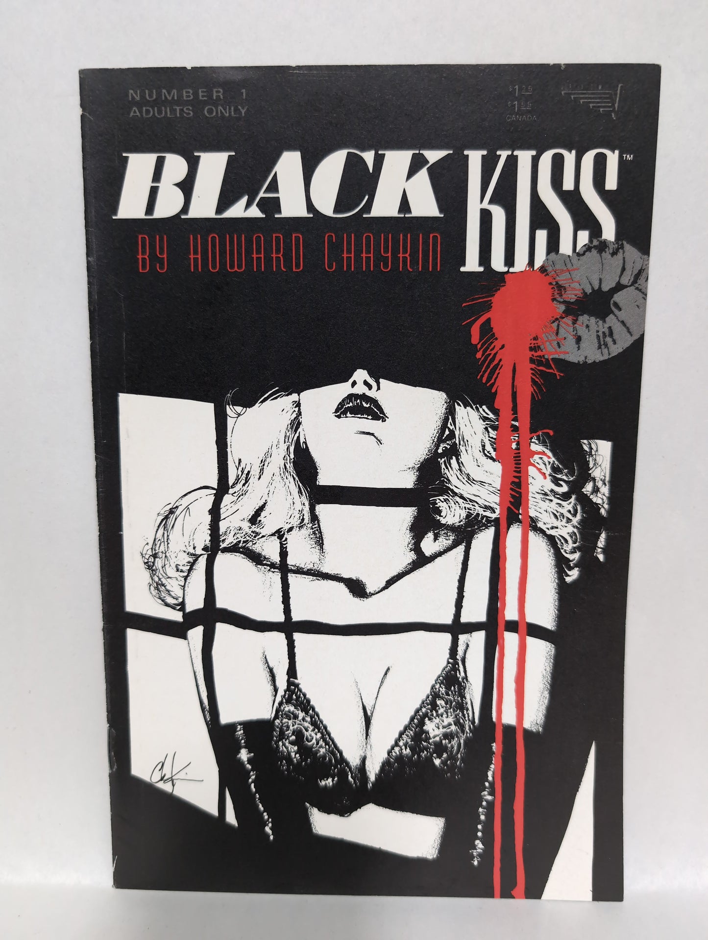 Black Kiss (1988) Complete Vortex Comic Set #1-12 Signed Howard Chaykin