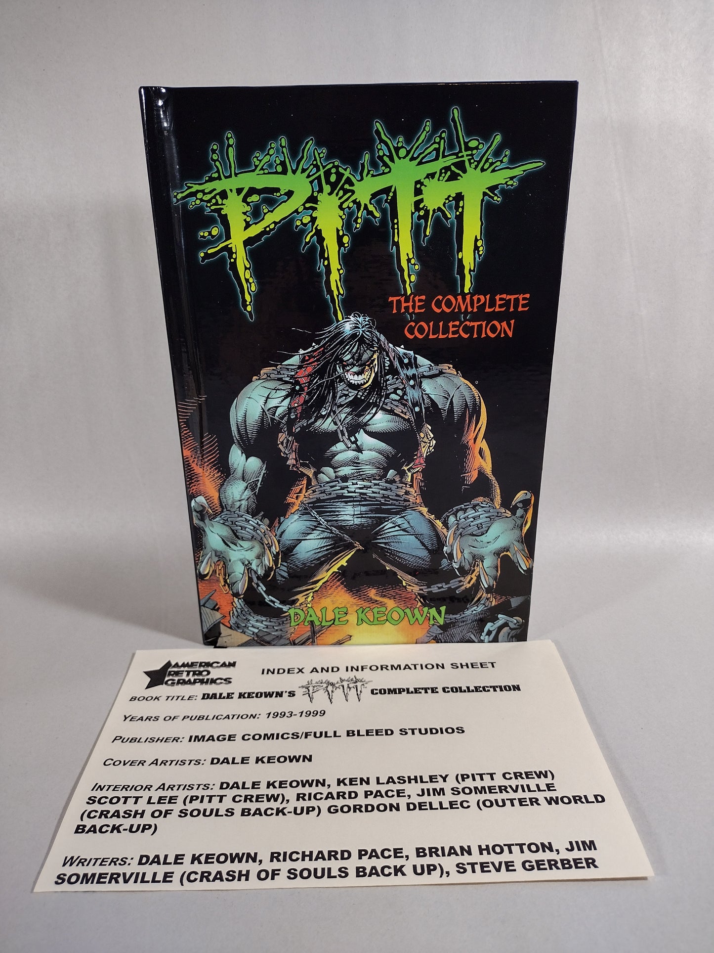 Dale Keown's Pitt (1993) Complete Full Bleed Image Comic collection Custom Bound ARG HC
