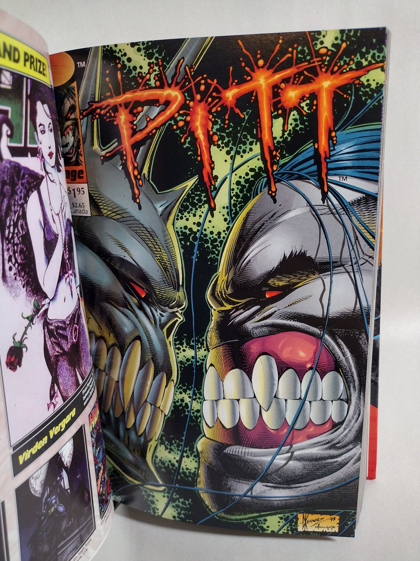 Dale Keown's Pitt (1993) Complete Full Bleed Image Comic collection Custom Bound ARG HC