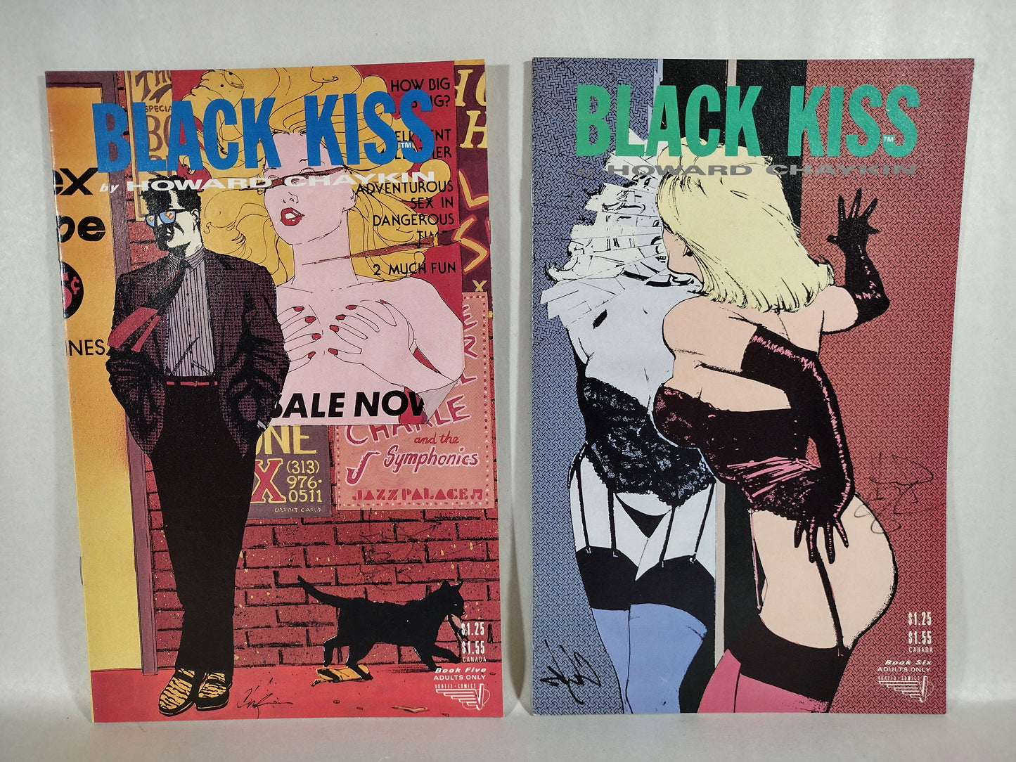 Black Kiss (1988) Vortex Comic Set #1 3-12 Signed Howard Chaykin Richard Ory