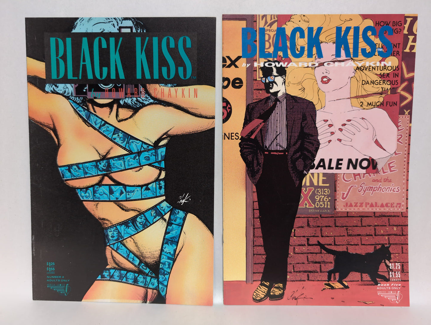 Black Kiss (1988) Complete Vortex Comic Set #1-12 Signed Howard Chaykin