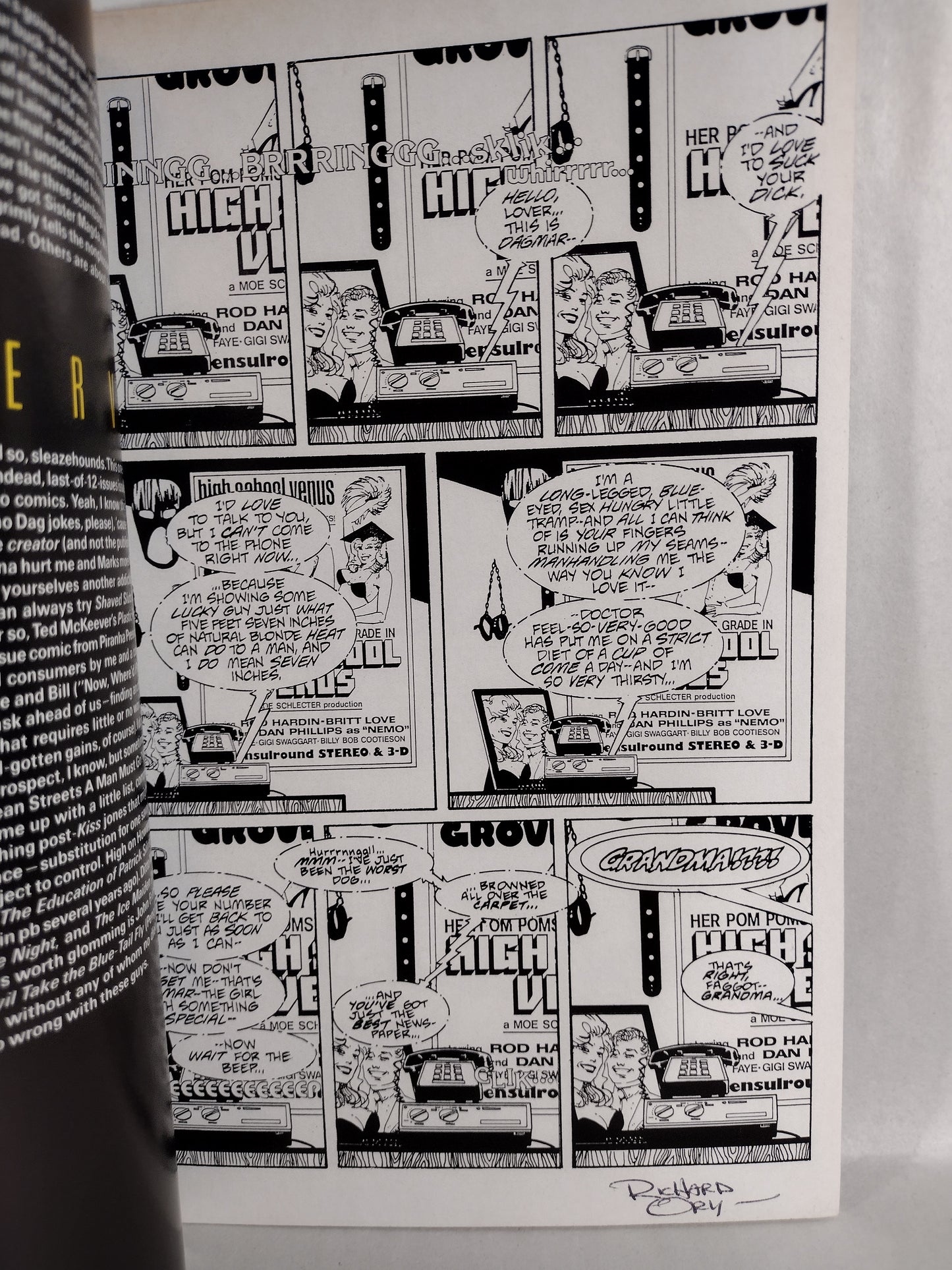 Black Kiss (1988) Vortex Comic Set #1 3-12 Signed Howard Chaykin Richard Ory