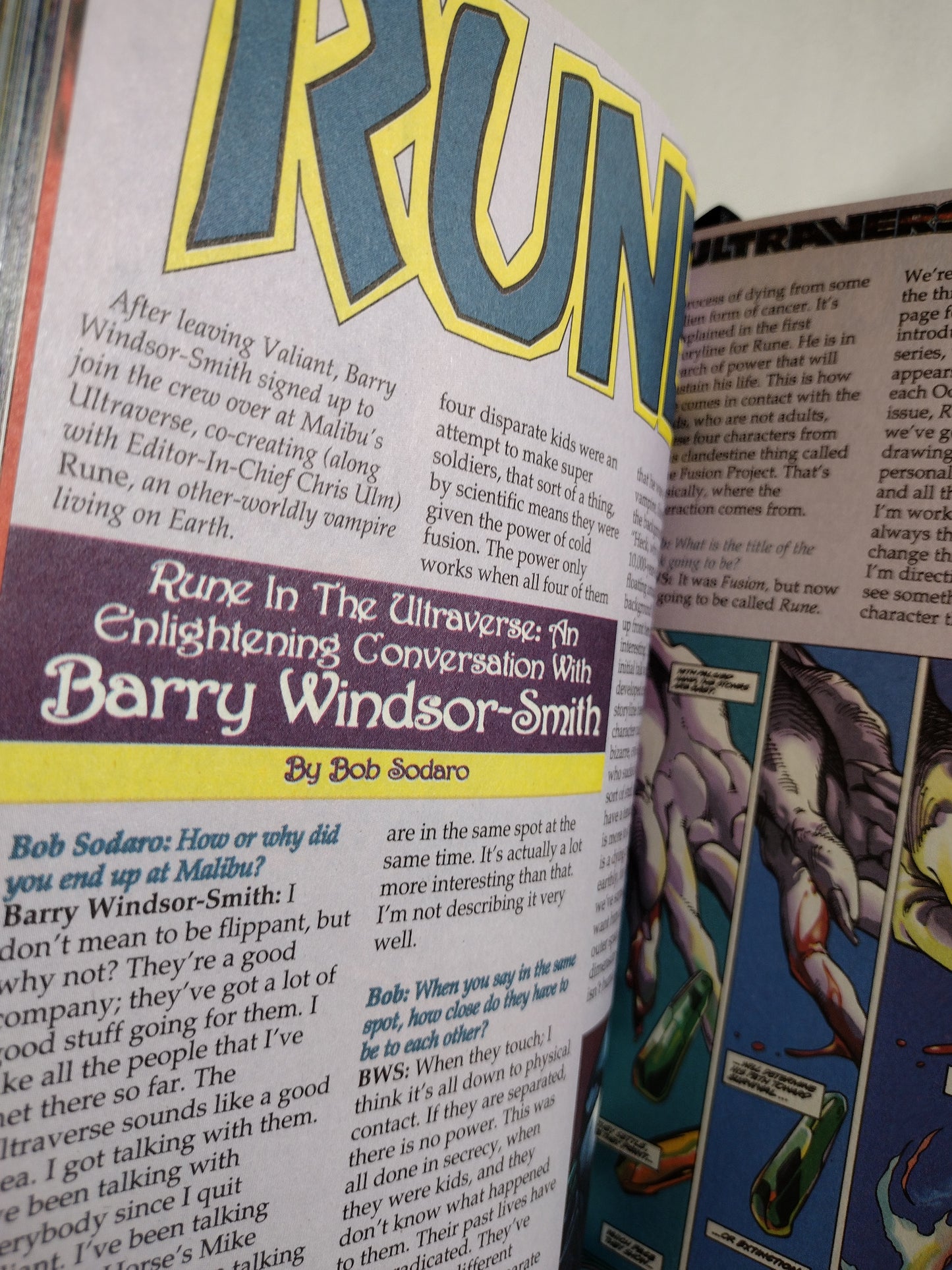 Barry Windsor-Smith's Rune (1994) Complete Malibu Comic Custom Bound Omnibus HC