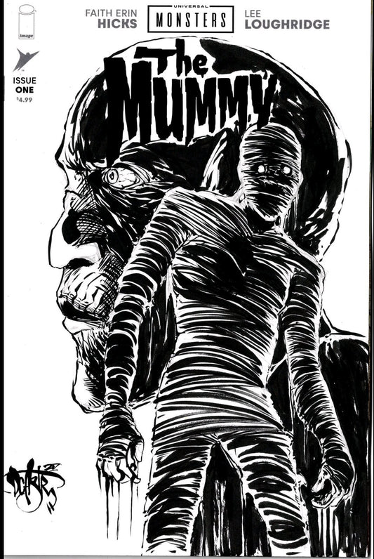 Universal Monsters Mummy #1 2025 Image Comic Sketch Variant CVR W Original Art 
