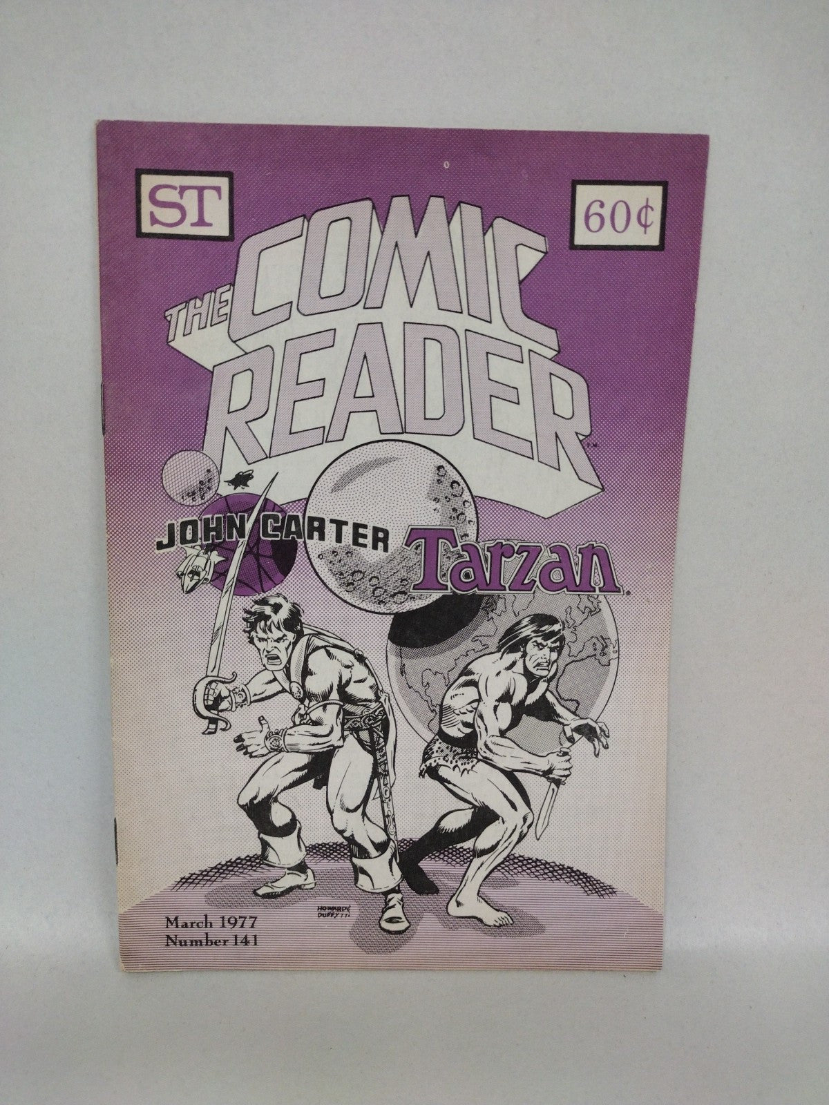 COMIC READER (1976) Fanzine Lot #135 & 141 Tarzan John Carter