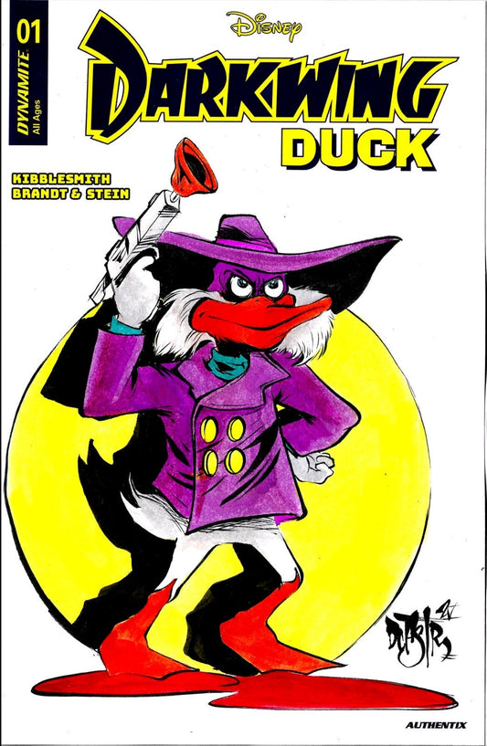 Darkwing Duck 1 (2025) Dynamite Comic Sketch Cover Variant W Original DCastr Art