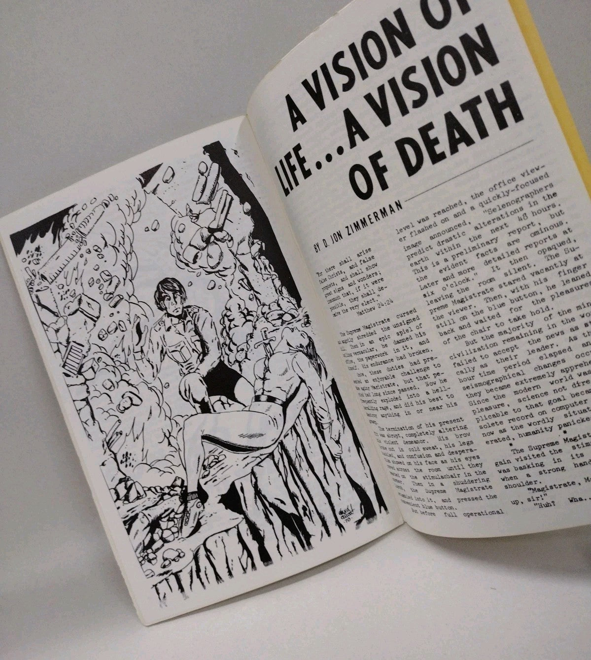 Omnifan #4 (1970) Comic Book Fanzine Otis Adelbert Kline David A Kraft Stories 