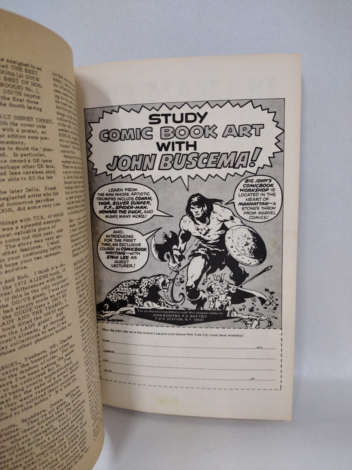 COMIC READER (1976) Fanzine Lot #135 & 141 Tarzan John Carter