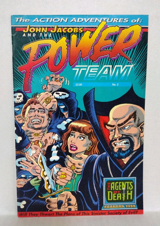John Jacobs and the Power Team #3 (1991) Evangelical Comic Reader Copy