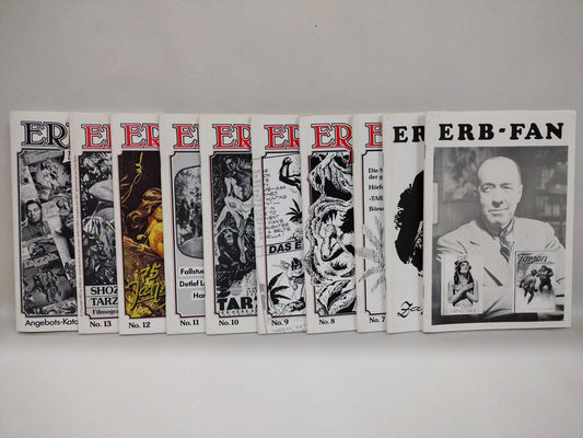 ERB Fan Das Magzin (1986) German Text  Fanzine Lot Of 10 #5-13 +Bazaar #2 Tarzan