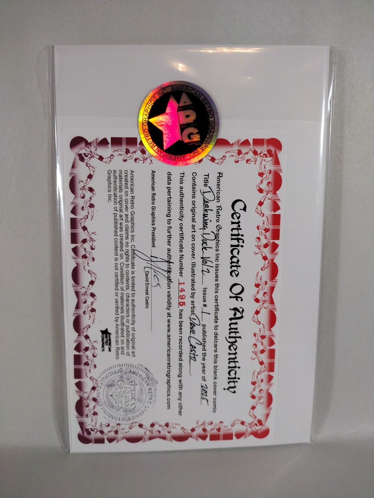 Darkwing Duck 1 (2025) Dynamite Comic Sketch Cover Variant W Original DCastr Art