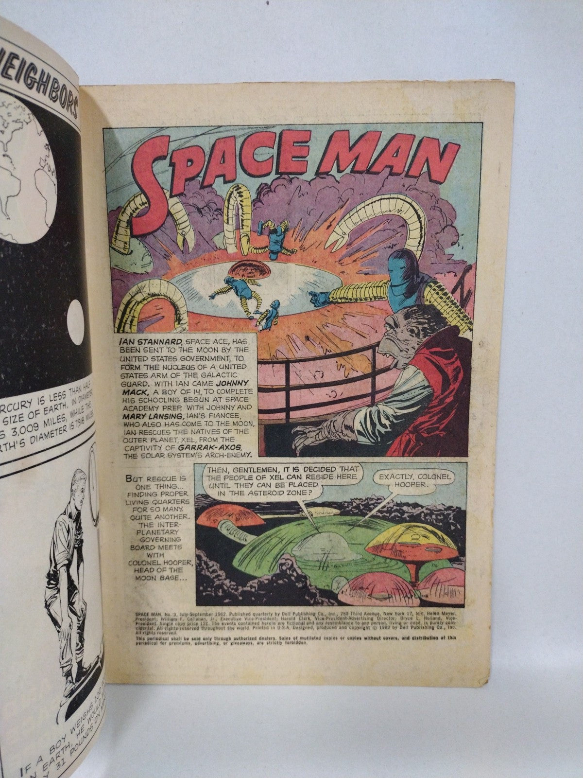Space Man (1962) Dell Silver Age Science Fiction Comic Lot Set #3 & #10