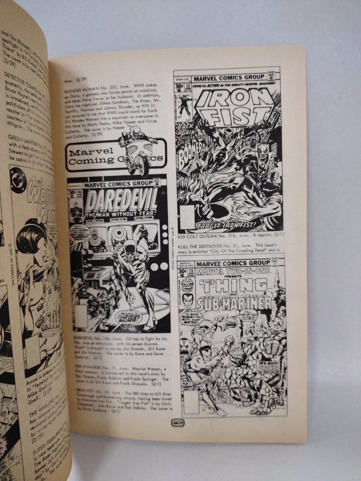 COMIC READER (1976) Fanzine Lot #135 & 141 Tarzan John Carter