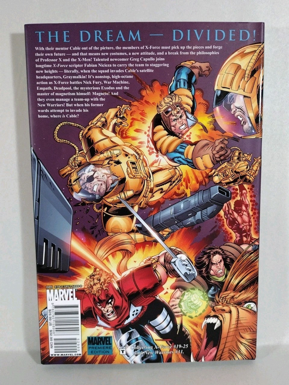 X-Force Assault On Graymalkin Marvel Premiere HC X-Men Cable Deadpool Capullo