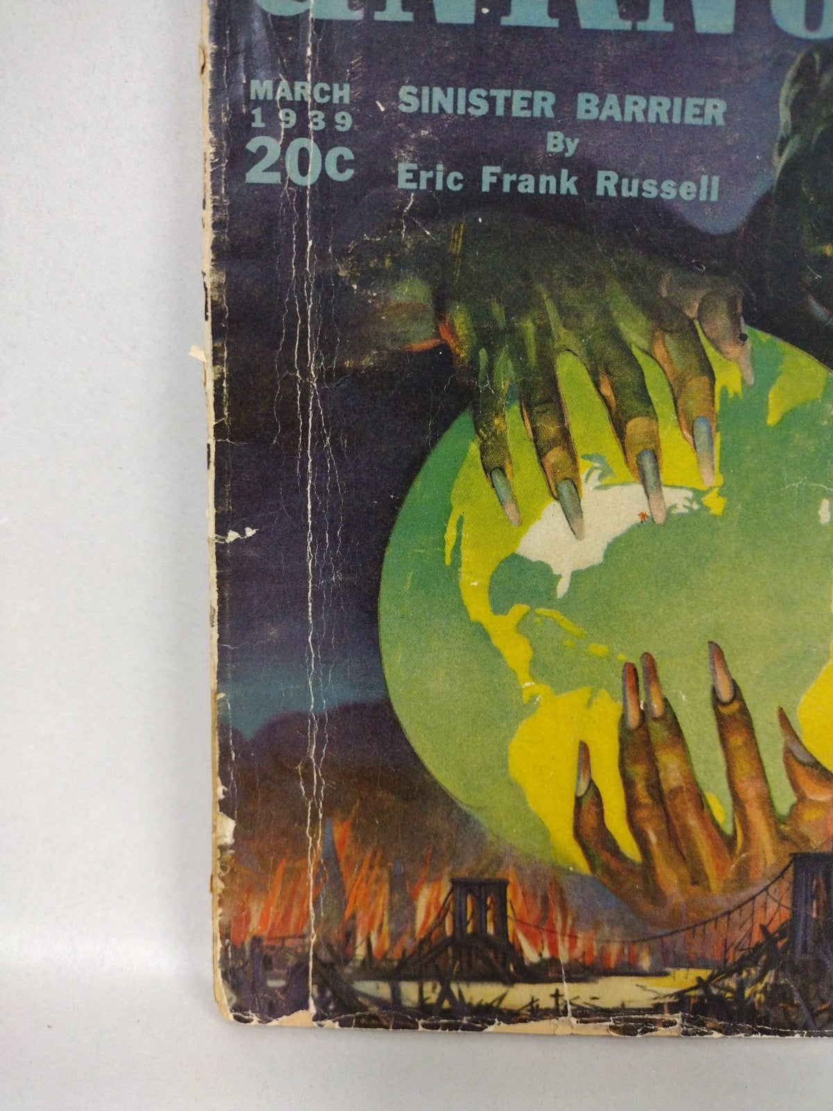 Unknown Vol 1 #1 March 1939 Mystery Scifi Golden Age Pulp Fiction Novel