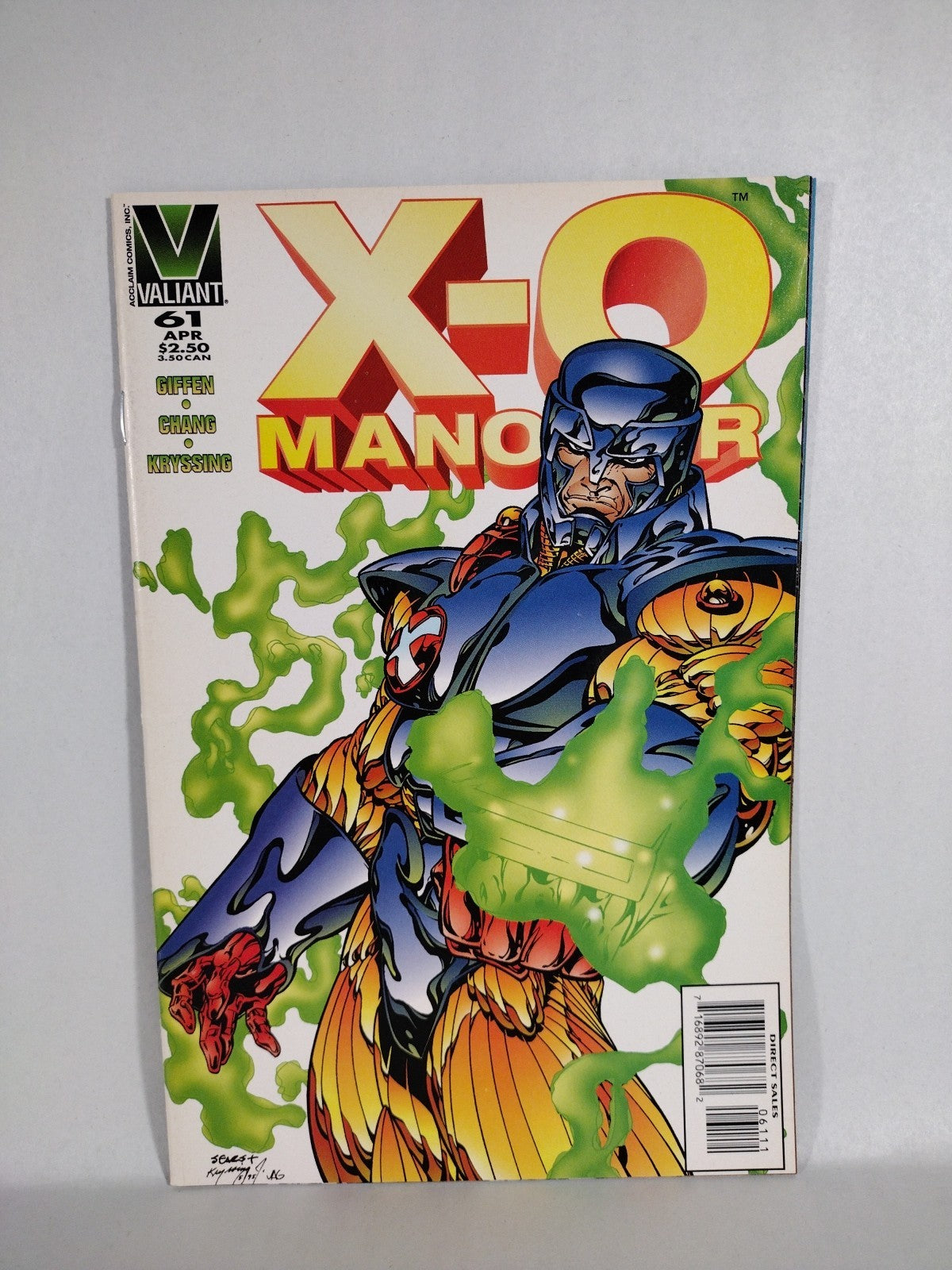 X-O Manowar (1996) Valiant Comic Lot Set #60 61 Bernard Chang Keith Giffen