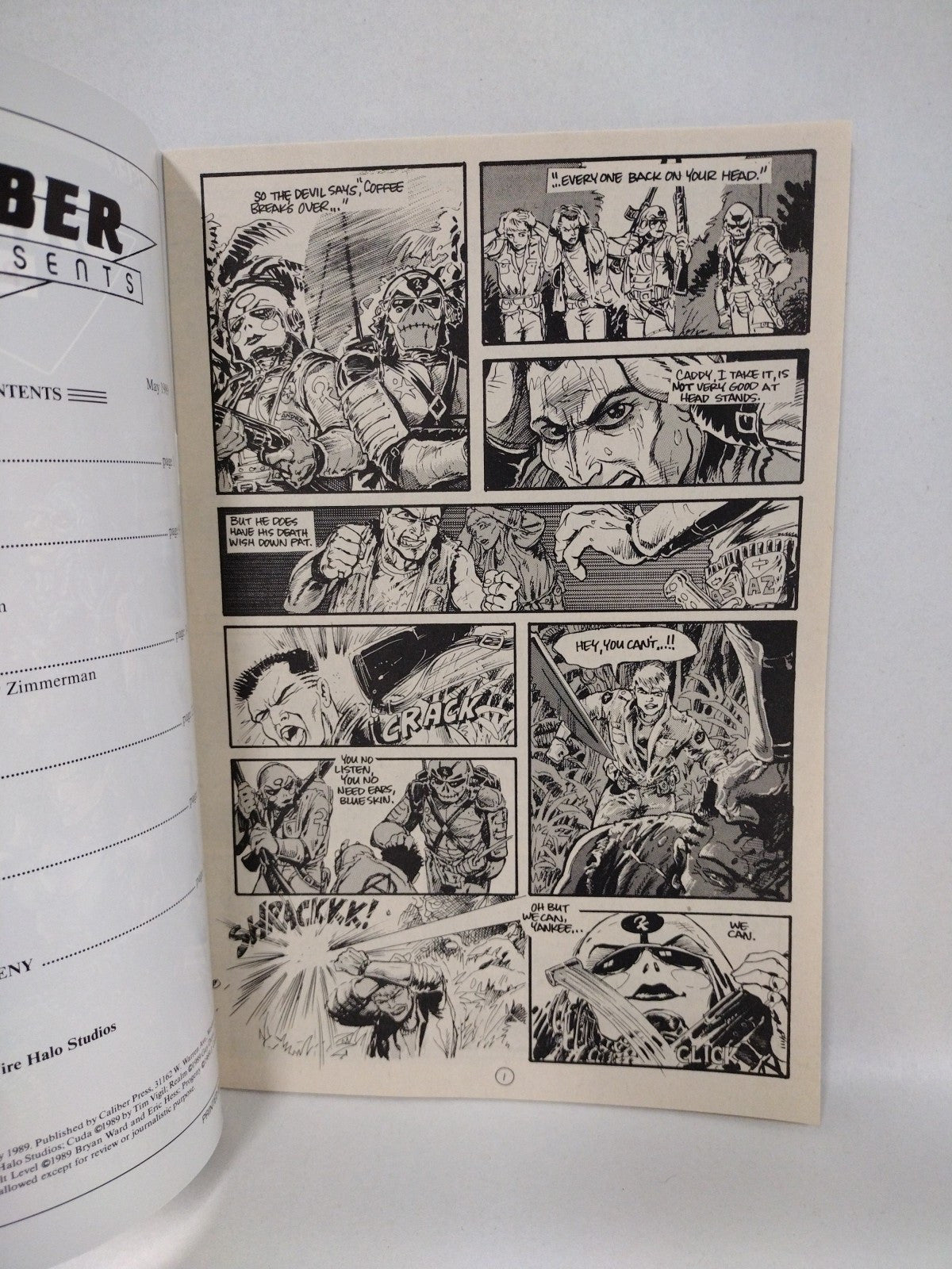 Caliber Presents (1989) Comic lot set #3 4 Tim Vigil Cuda IO Baker Street Punks