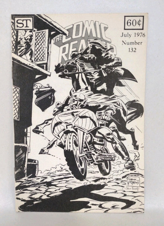 COMIC READER #132 (1976) Fanzine Ghost Rider by Frank Robbins P Craig Russell VG