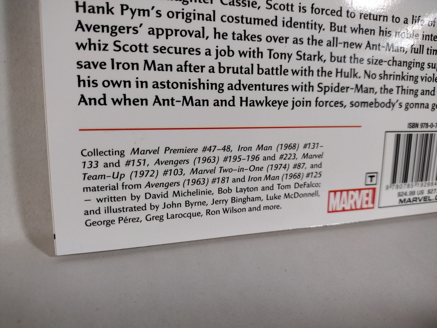 Ant-Man Scott Lang (2015) Marvel Comics TPB New