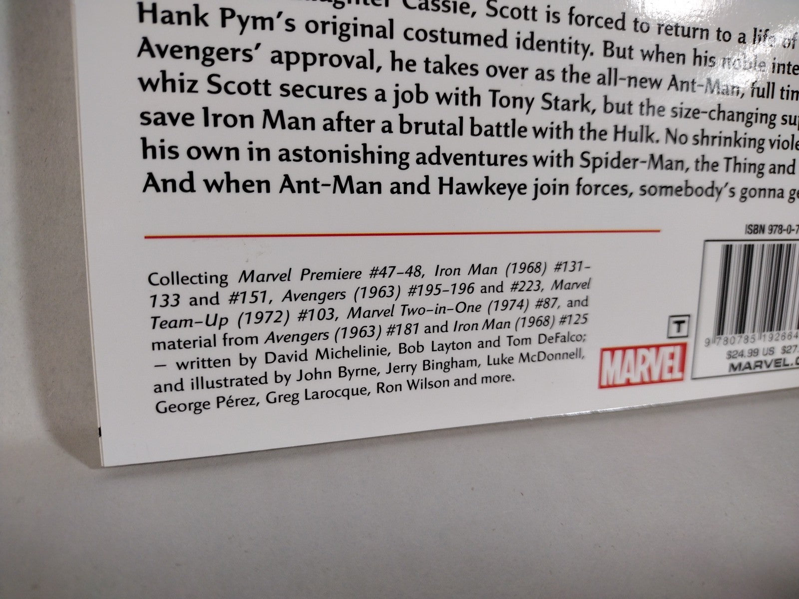 Ant-Man Scott Lang (2015) Marvel Comics TPB New