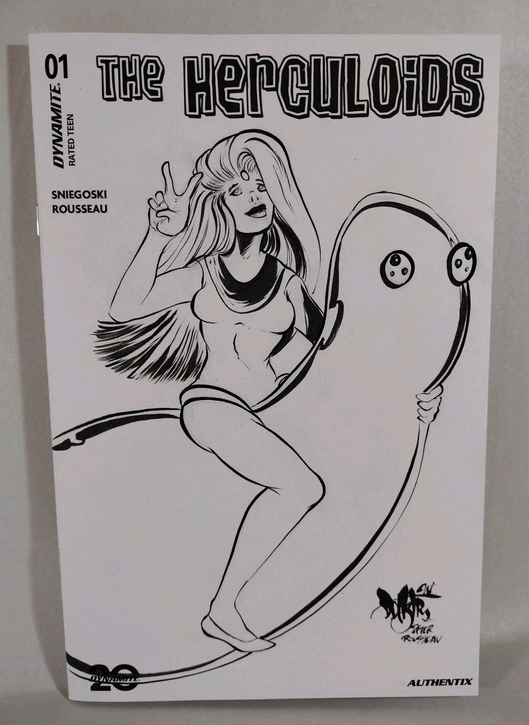 Herculoids 1 (2025) Dynamite Comic Sketch Cover Variant W Original Dave Cast Art