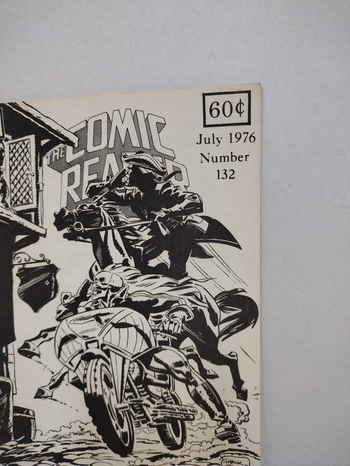 COMIC READER #132 (1976) Fanzine Ghost Rider by Frank Robbins P Craig Russell VG