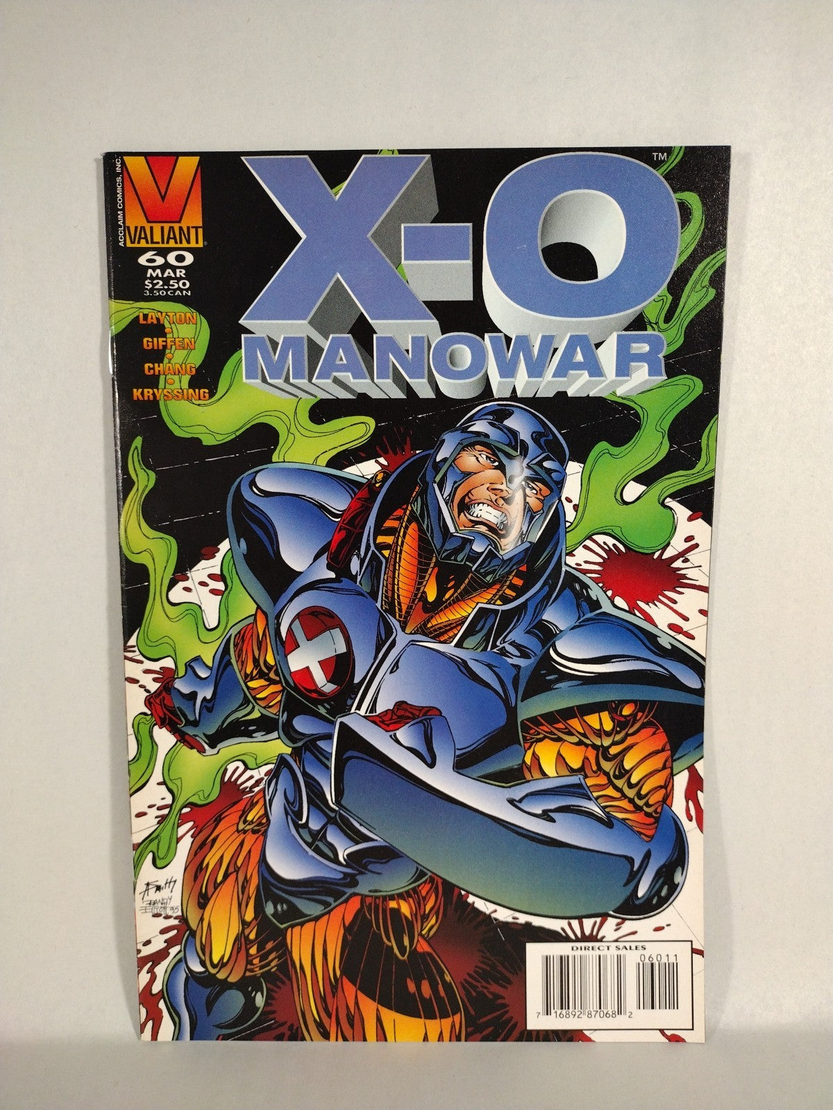 X-O Manowar (1996) Valiant Comic Lot Set #60 61 Bernard Chang Keith Giffen
