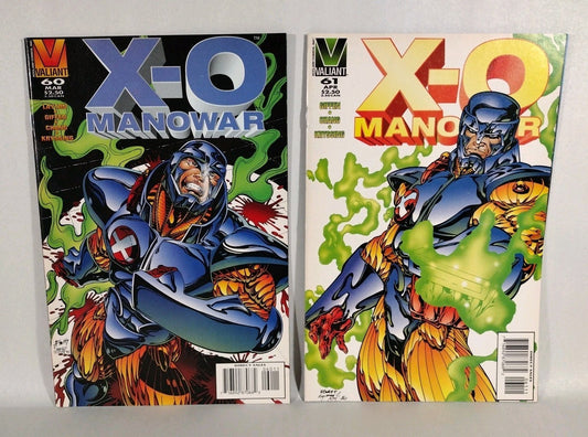 X-O Manowar (1996) Valiant Comic Lot Set #60 61 Bernard Chang Keith Giffen