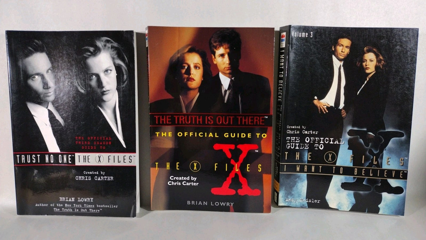 X-Files Official Guide To (1995) Vol 1 2 3 Brian Lowry Andy Meisler Harper Prism