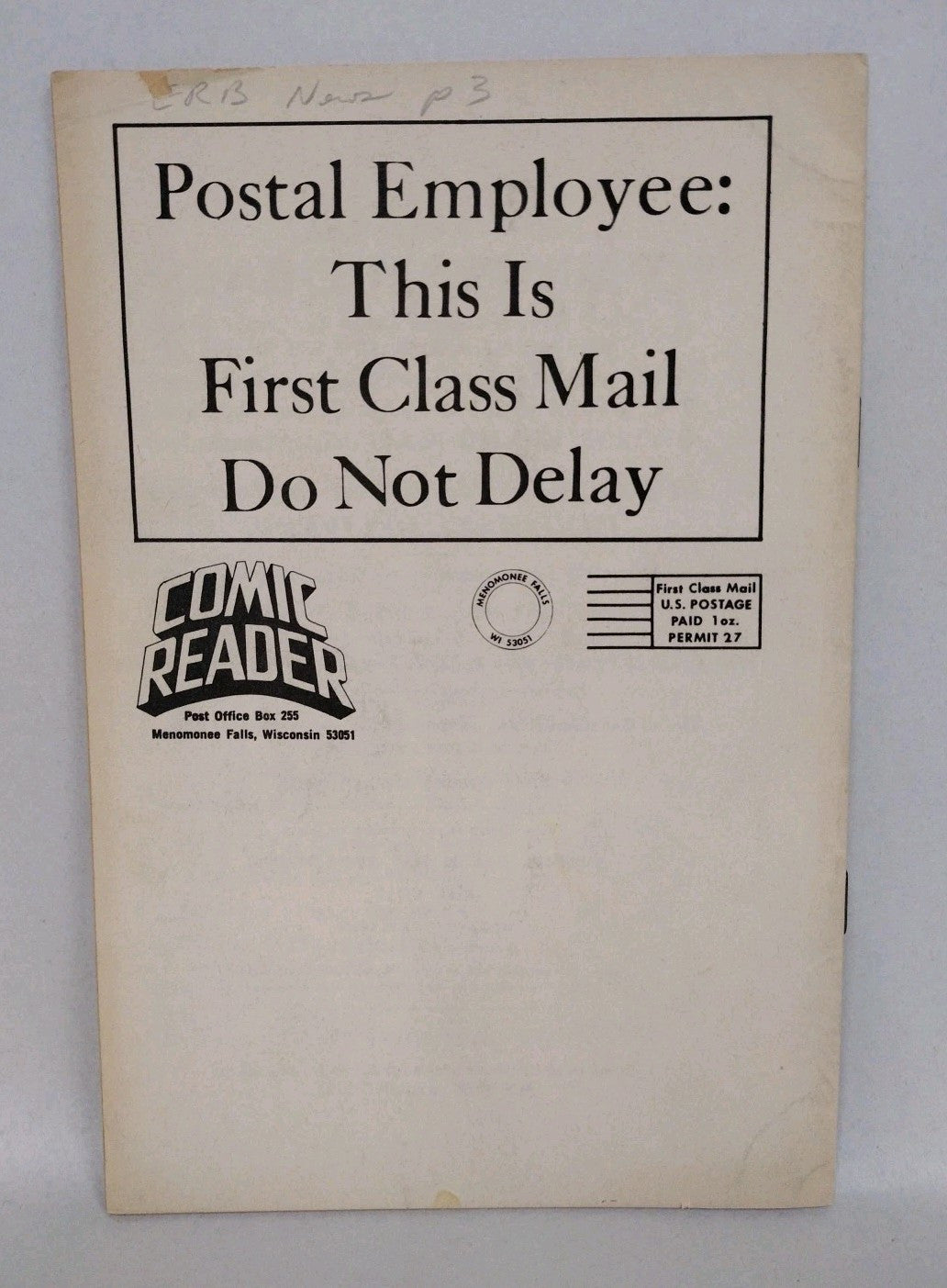 COMIC READER (1976) Fanzine Lot #135 & 141 Tarzan John Carter