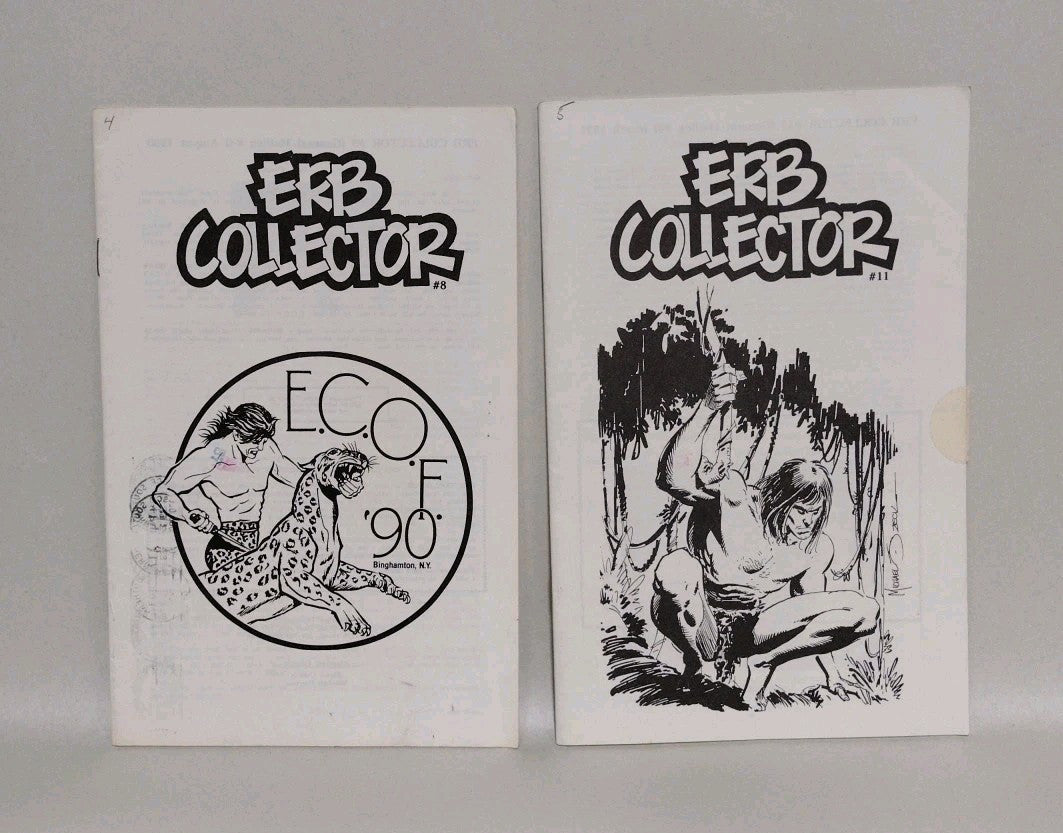 ERB Collector (1991) #4 & 5 Tarzan Newsletter Fanzine Lot Set