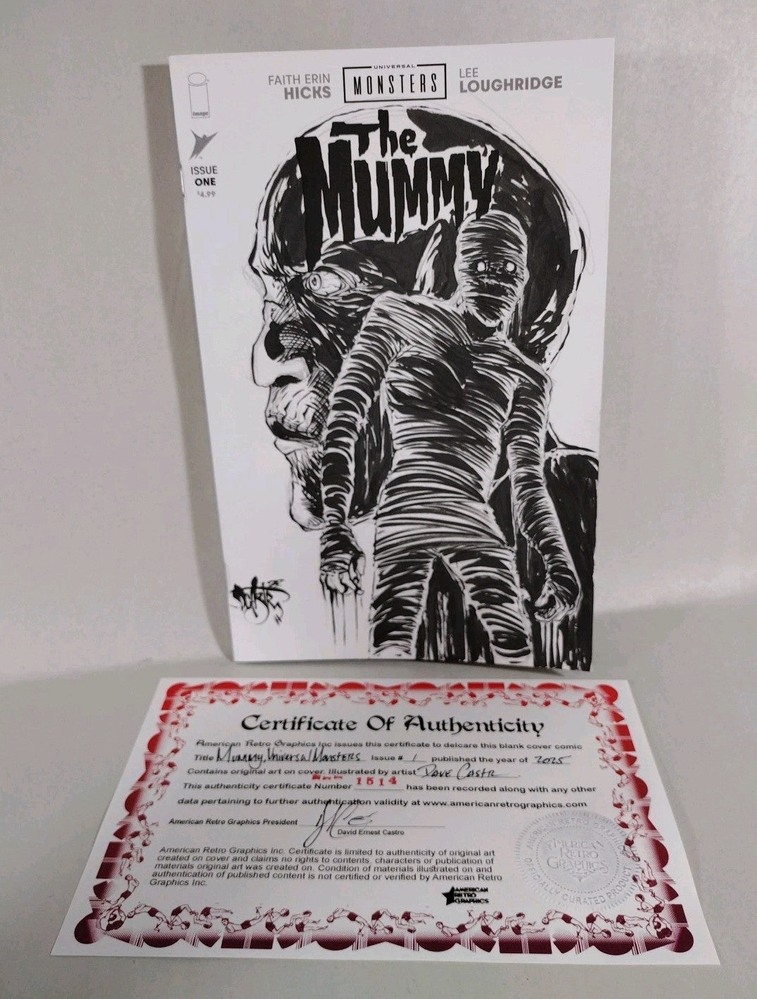 Universal Monsters Mummy #1 2025 Image Comic Sketch Variant CVR W Original Art 