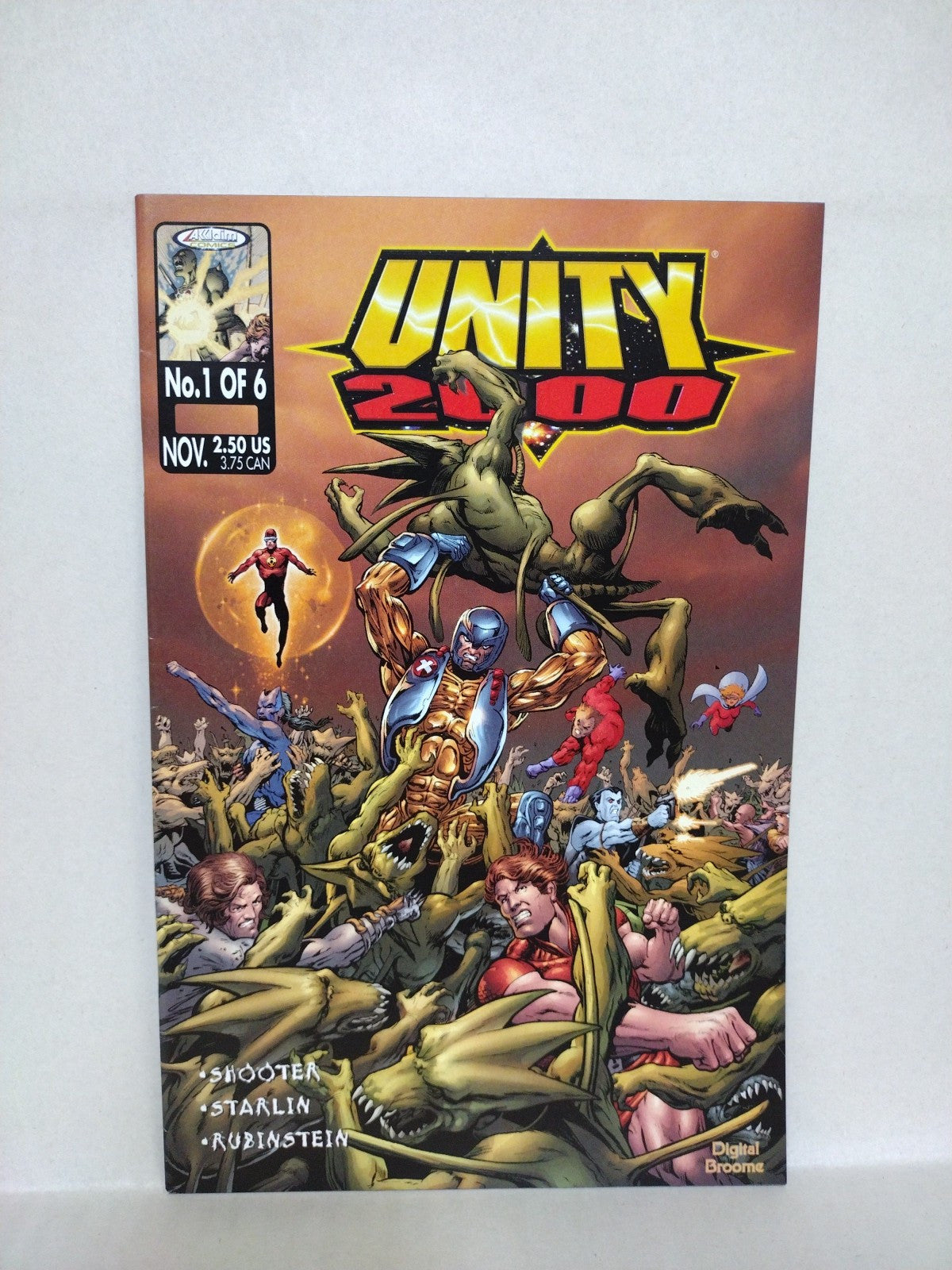 Unity 2000 (1999) Acclaim Valiant Comic Lot Set #1 A 2 3 Preview Book Low Print