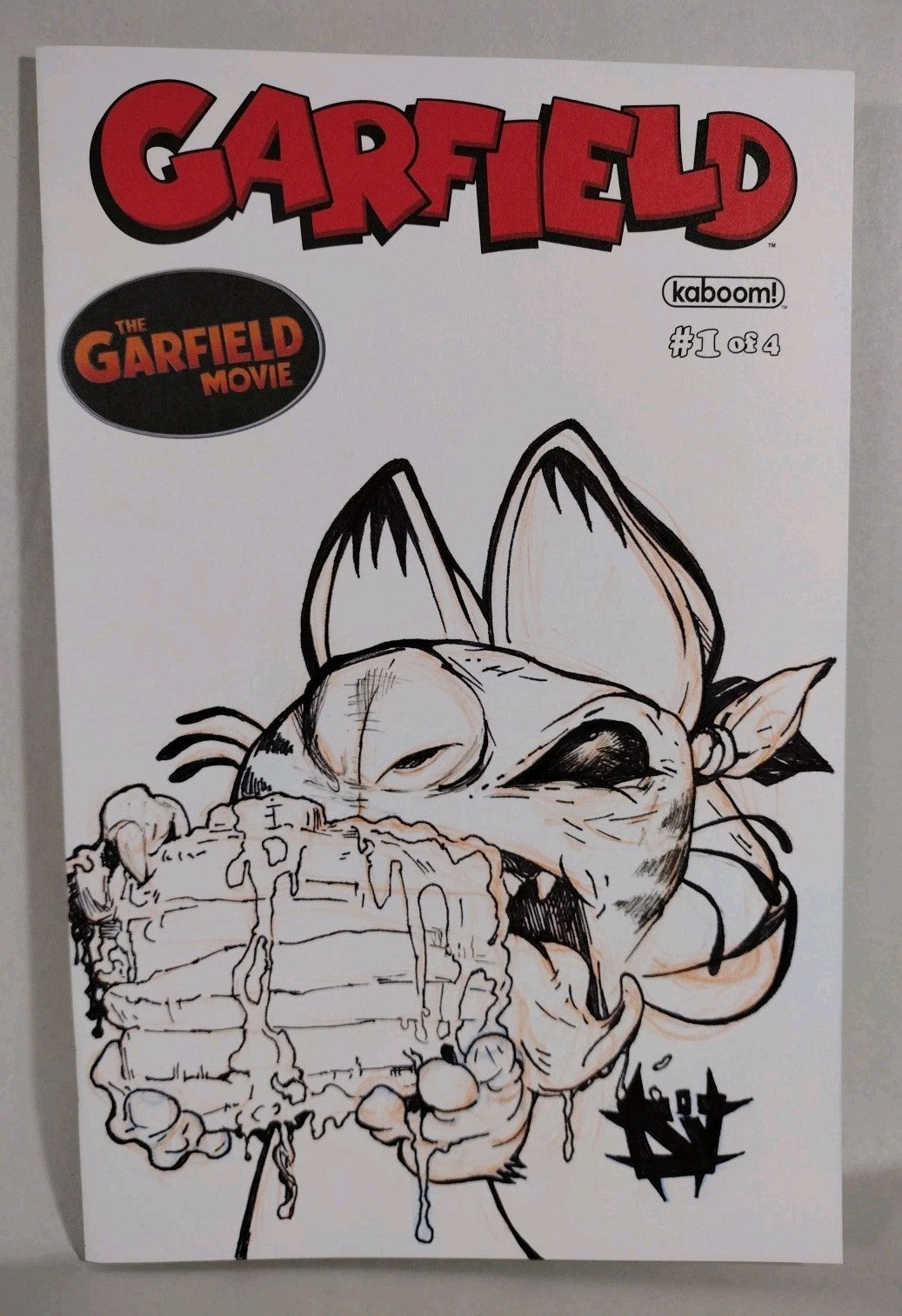 Garfield #1 (2024) Boom Sketch Variant Comic W Original Jose JAG Guillen Art
