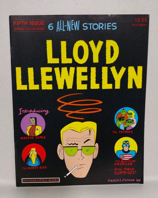 Lloyd Llewellyn (1986) #5 Daniel Clowes Fantagraphics Comic Magazine 1st Print 