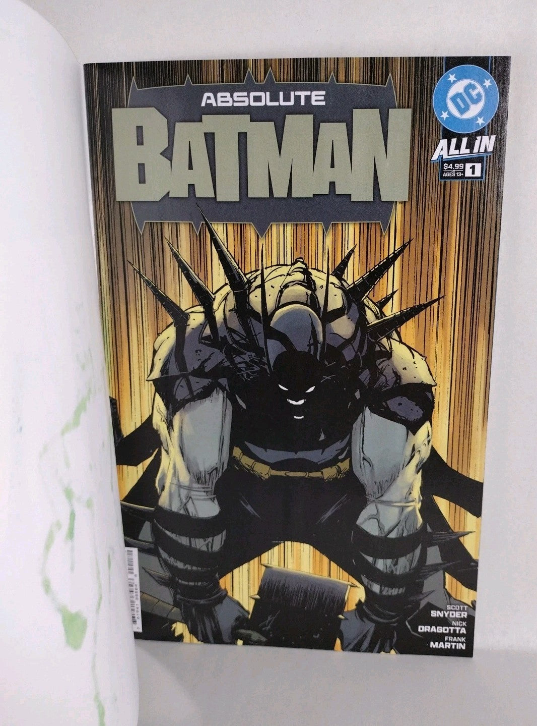 Absolute Batman 1 (2024) DC Comic Sketch 4th Variant Cover W Original JAG Art