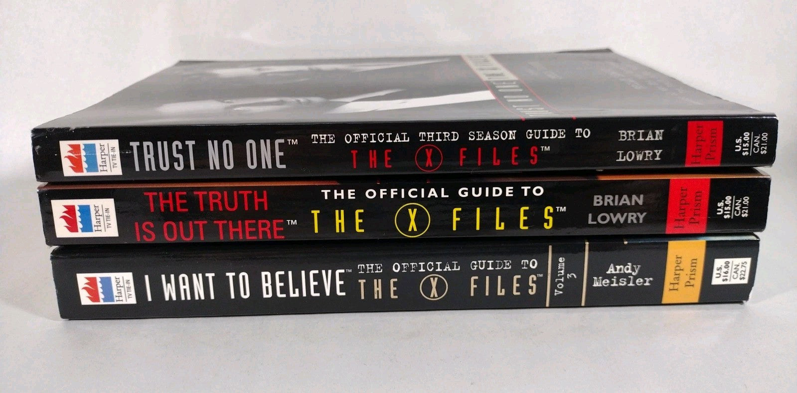 X-Files Official Guide To (1995) Vol 1 2 3 Brian Lowry Andy Meisler Harper Prism