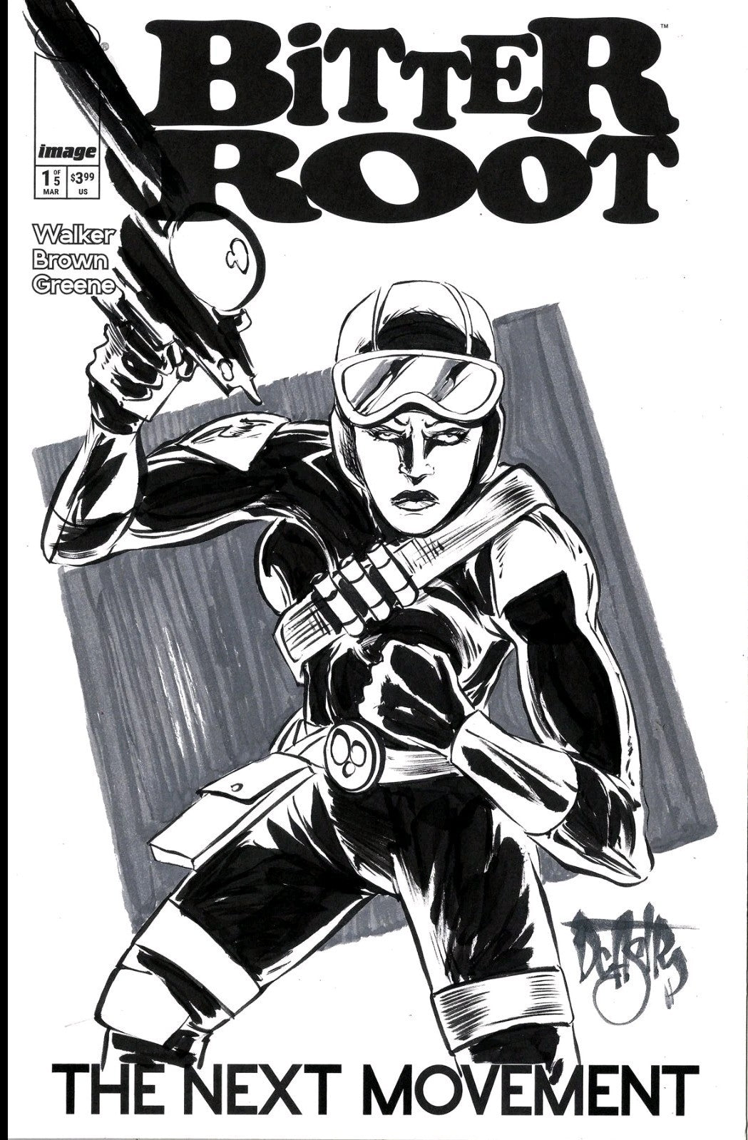 Bitter Root The Next Movement #1 (2025) Image Comic Sketch Var W Original Art 
