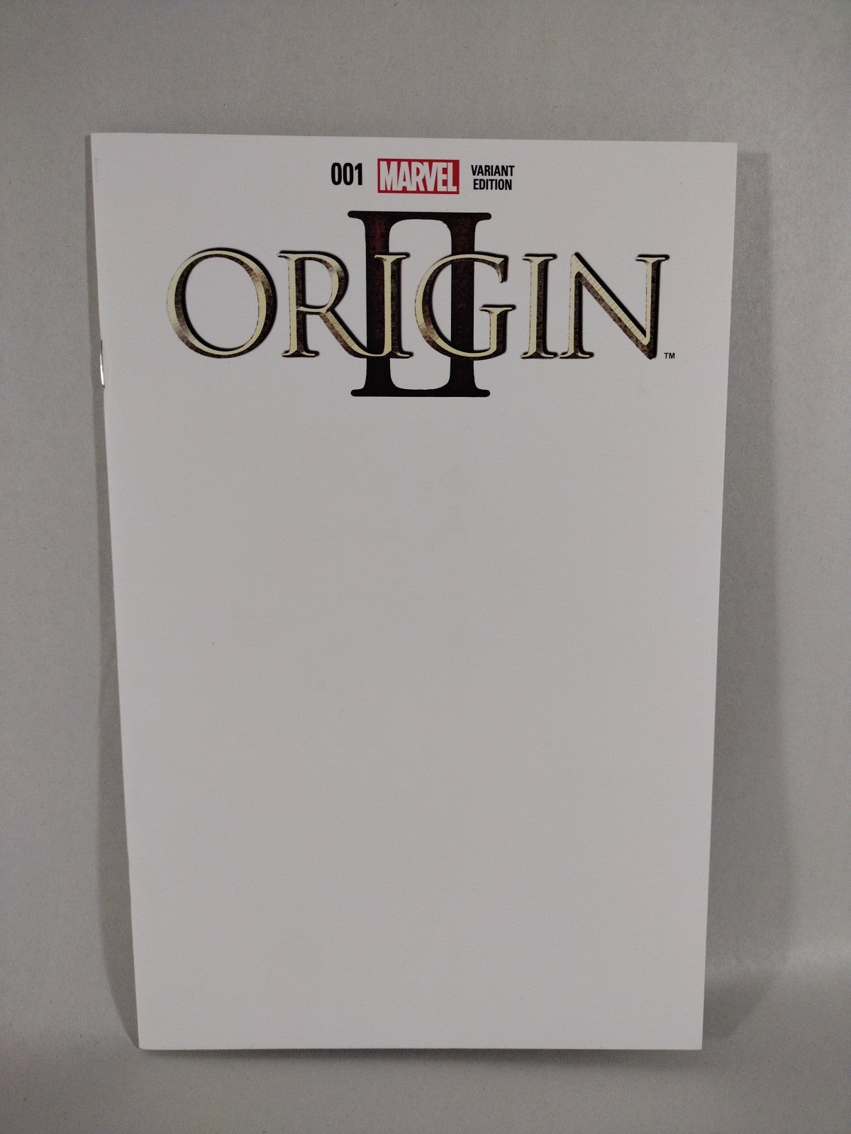 Origin II #1 (2014) Marvel Blank Sketch Variant Cover Comic Wolverine NM