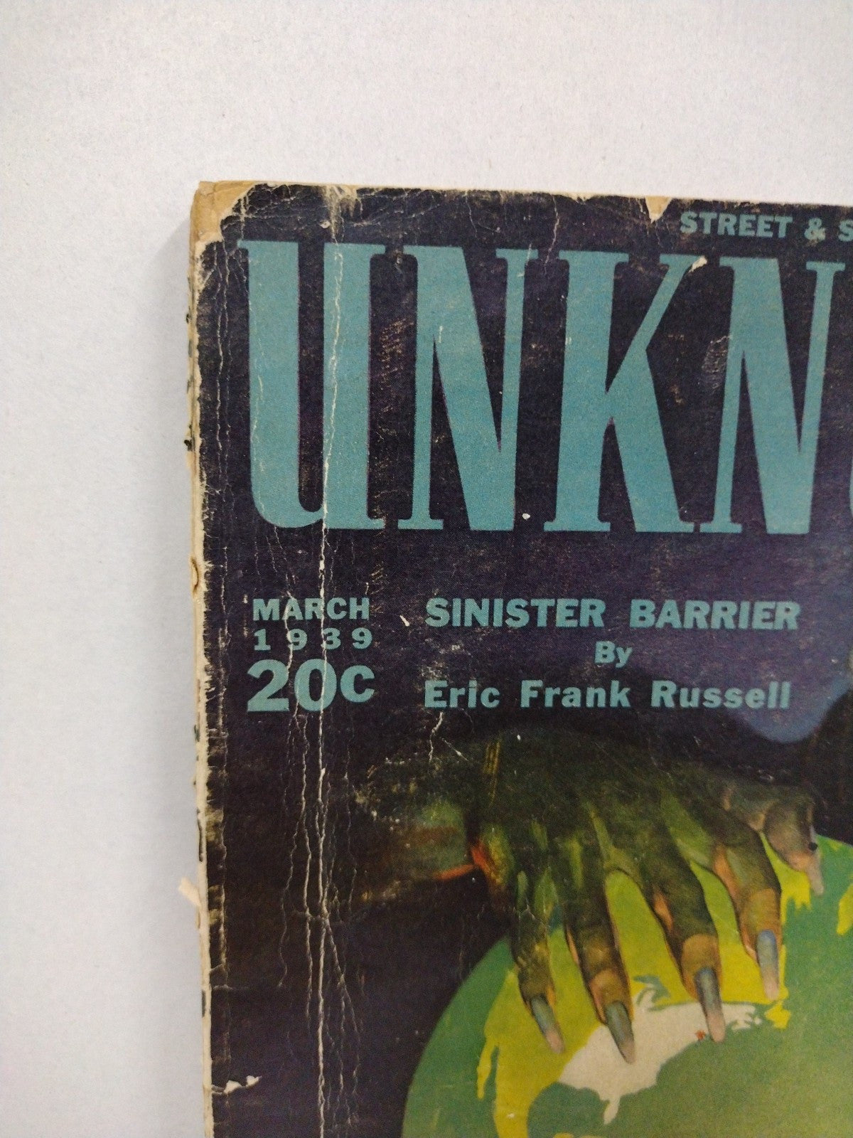 Unknown Vol 1 #1 March 1939 Mystery Scifi Golden Age Pulp Fiction Novel