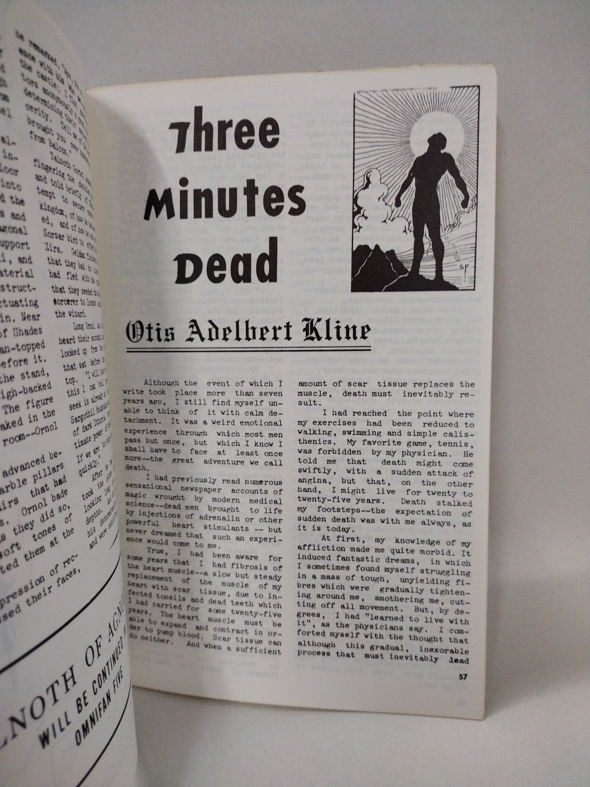 Omnifan #4 (1970) Comic Book Fanzine Otis Adelbert Kline David A Kraft Stories 