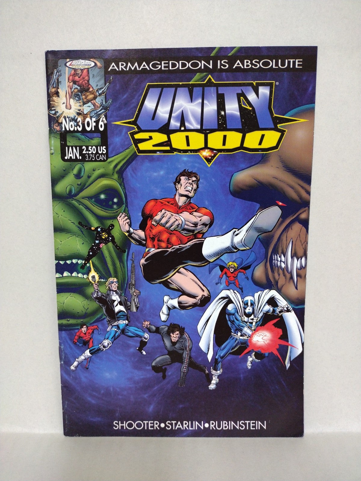 Unity 2000 (1999) Acclaim Valiant Comic Lot Set #1 A 2 3 Preview Book Low Print