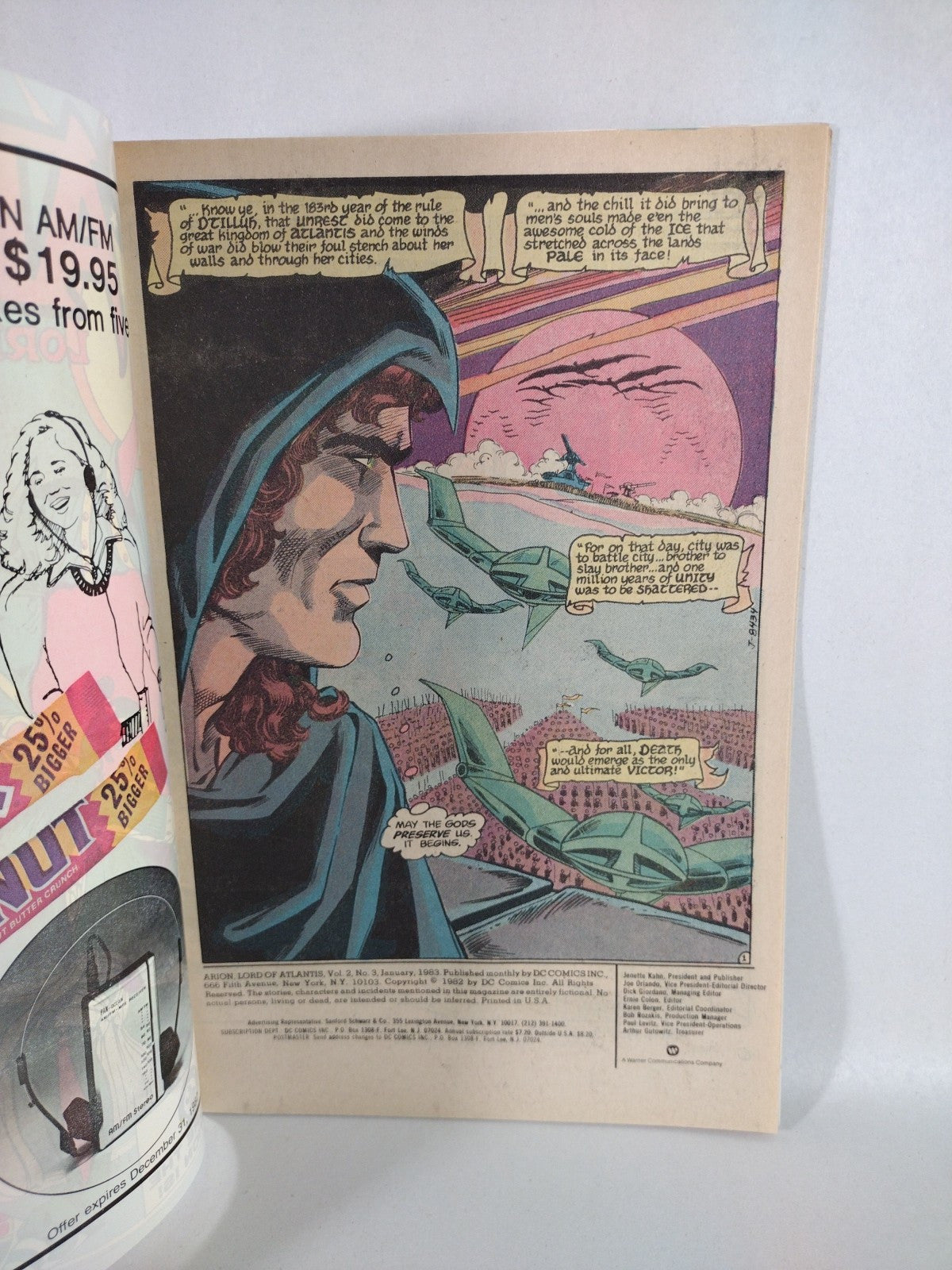 Arion Lord Of Atlantis (1982) DC Comic Lot Set #1-7 Kupperberg Duursema VF-NM