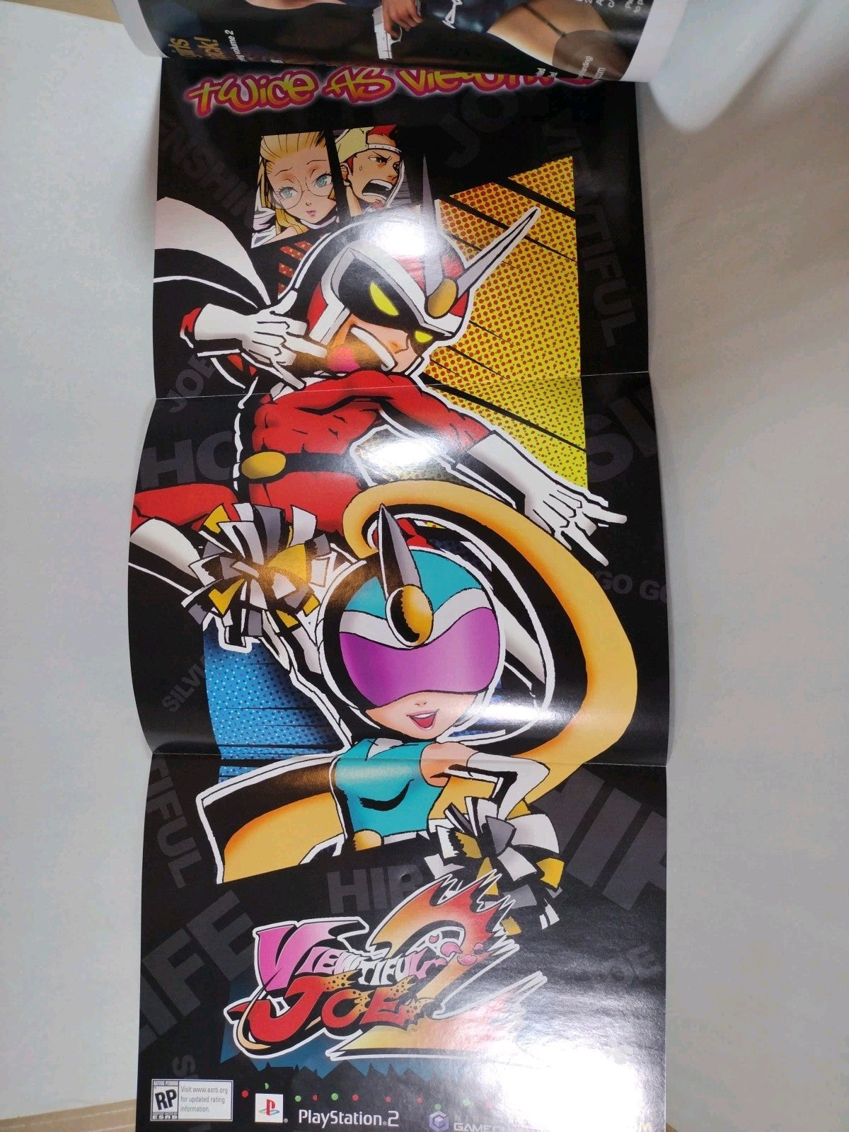 Play #34 (2004) Video Game Magazine W Capcom Viewtiful Joe 2 Poster Insert