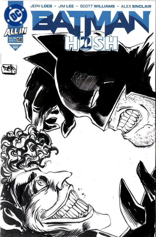 Batman 158 Hush 2 (2025) DC Comic Sketch Variant Cover W Original Dave Castr Art