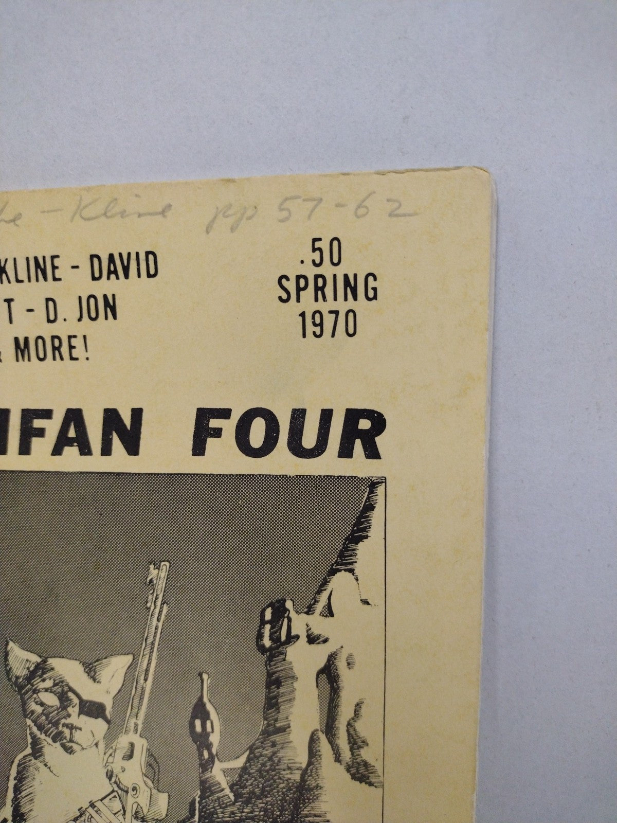 Omnifan #4 (1970) Comic Book Fanzine Otis Adelbert Kline David A Kraft Stories 